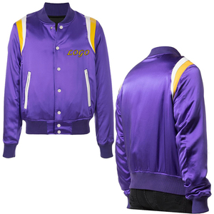 Veste universitaire en satin bleu clair vierge de haute qualité pour hommes, personnalisable, avec boutons-pression, style Letterman, vente en gros - Product Image 4
