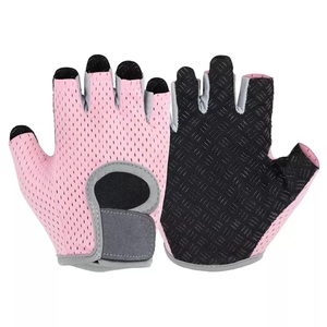 Gants de sport GAF demi-doigts légers antidérapants en caoutchouc et cuir pour femmes et hommes avec fermeture à boucle pour entraînement fitness et musculation - Product Image 5