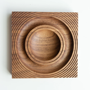 Best Seller Wooden Deep Round <b>Cookie</b> Stamp Mold Concentric Pattern Embossed Biscuit Press Handmade Baking <b>Tool</b> Export Quality - Product Image 2