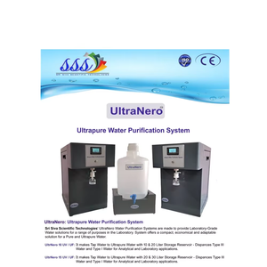 Sistema de Purificación de Agua para Laboratorio, Bomba PLC, HPLC, Filtración Integrada RO EDI UV, Agua Ultrapura Confiable para Investigación, SRI SIVA - Product Image 4