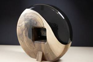 Wooden Desk Table <b>Clocks</b> With Marble Piece Analog With Simply Design for Living Room Bedroom With Customized Color and Sizes - Product Image 6