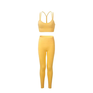 High Waist Seamless Yoga Wear Pant Leggings Gym <b>Crop</b> <b>Top</b> Fitness Activewear Sets Yoga Ladies Fitness Wear - Product Image 1