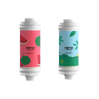 Filtre de douche NEMO à l'arôme de pastèque, élimination du chlore et de la rouille, enrichi en vitamine C, usage domestique, 2 étapes, installation facile, en plastique