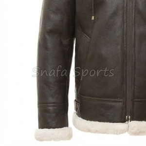 Men Genuine Shearling Leather <b>Jacket</b> Winter Warm <b>Fur</b> <b>Lined</b> <b>Jacket</b> For Men's In Adult Size leather <b>Jacket</b> - Product Image 4