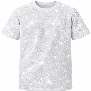 T-shirts personnalisés avec strass, style hip-hop tendance, épaules tombantes, coupe ample, 100% coton lourd pour hommes - Product Image 5