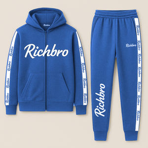 Vêtements de sport décontractés d'automne pour hommes Gym Fitness Jogger Survêtement à capuche en coton Pantalon de survêtement avec strass Caractéristique maternité - Product Image 4