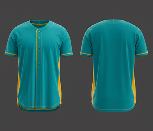 Maillot de baseball personnalisé, impression par sublimation, prix d'usine |   Kit de baseball d'équipe avec logo et numéros personnalisés |   Polyester respirant - Product Image 2