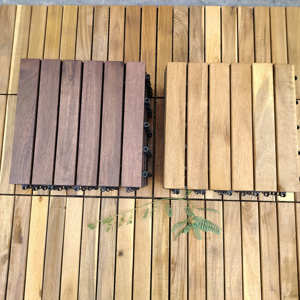 Baldosas de terraza entrelazadas DIY de 30 x 30 cm para patio interior, balcón, terraza, jardín, fáciles de instalar, impermeables, antideslizantes y certificadas. - Product Image 1