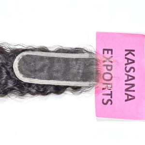 Cheveux 100% indiens à cuticules alignées, vente en gros, closure HD 2*6, bruts non traités, pour tissage, ondulations profondes lâches et ondulations naturelles - Product Image 3