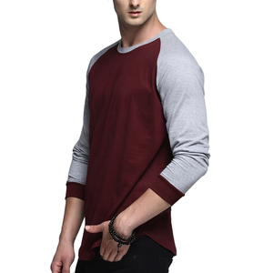 Camiseta de Manga Larga para Hombre de Alta Calidad con Diseño Liso y Ribete en Contraste, Venta al Por Mayor, Disponible con Precio OEM - Product Image 5