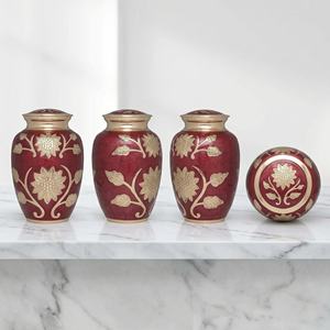 Urne funéraire en métal sur mesure, durable, pour cendres, grande taille adulte, urne commémorative de crémation, fabricant et fournisseur indien - Product Image 6