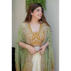 Hermosa falda de fiesta para mujer-Conjunto de blusa y encogimiento de hombros - Product Image 3