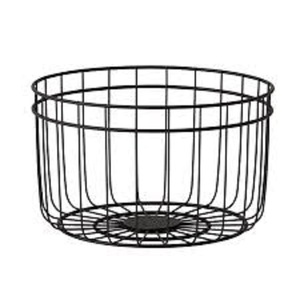 Metal Wire Storage <b>Basket</b> Rectangle <b>With</b> Handles Simple Design Multi Purpose Neatening Organizer Customized Designed <b>Basket</b> - Product Image 3