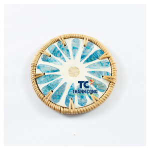 Assortiment de sous-verres en rotin raffiné pour la restauration, fabriqués par un fabricant OEM, avec un design luxueux de sous-verres en osier, pour les acheteurs en gros au Vietnam. - Product Image 1