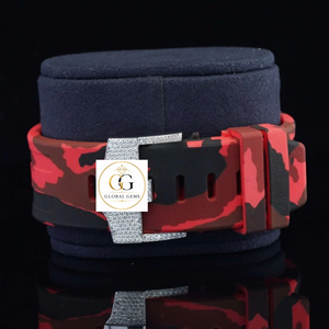 Reloj de Diamantes de Lujo Más Vendido, Completamente Cubierto de Diamantes, Perfecto para el Estilo Hip Hop, Correa de Goma, Ícono de la Moda, Disponible a Precio de Fábrica - Product Image 4