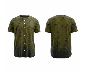 เสื้อเบสบอลแบบซับลิเมชั่นสั่งทำพิเศษ ผู้จัดจำหน่ายขายส่ง |   ชุดเบสบอลทีมพร้อมโลโก้และหมายเลขแบบกำหนดเอง |   ฐานผ้าโพลีเอสเตอร์ที่ระบายอากาศได้ดี - Product Image 6