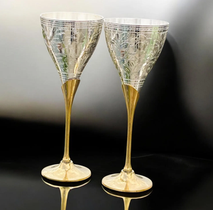 Nouveau Verre à Vin en Laiton au Design Attrayant, Finition Dorée, pour Restaurant, Bar, Hôtel, Verre à Vin au Prix de Grossiste - Product Image 3