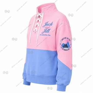 เสื้อสเวตเชิ้ตคอเต่าปักลายสีสันตัดกันแบบผูกเชือกสำหรับผู้หญิงจากแบรนด์ Jack And Jill Of America Inc. รุ่น Greek Apparel ขายส่ง - Product Image 3