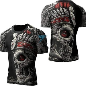 เสื้อออกกำลังกาย ZABEX SPORTS แขนสั้นรัดรูป ระบายอากาศได้ดี เหมาะสำหรับ MMA และยิม แห้งเร็ว - Product Image 6