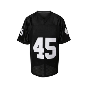 Maillots de football américain unisexes personnalisés avec nom et numéro - Devant court, antibactérien, 100 % polyester, design de marque personnalisé - Product Image 6