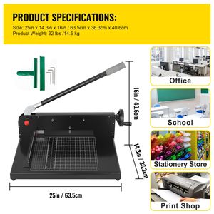 Taglierina per Carta Commerciale da 12 Pollici A4, Resistente, per 300 Fogli, Durezza 45HRC, Base in Metallo, Taglierina a Pila, Rifilatrice per Carta da 12 Pollici - Product Image 2