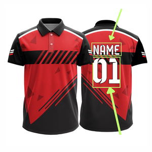 เสื้อคริกเก็ตผู้ชายรุ่นใหม่ล่าสุดสำหรับการแข่งขันถ้วยปี 2025 พิมพ์ลายแบบรีดร้อนตามสั่ง ผลิตจากโพลีเอสเตอร์ 100% ป้องกันแบคทีเรีย น้ำหนักเบา แห้งเร็ว - Product Image 5