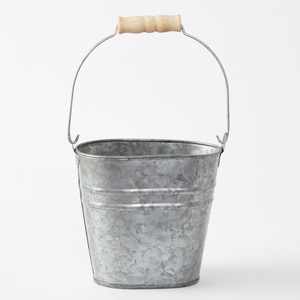 Cubos Metálicos Pequeños al por Mayor, Cubos de Hojalata para Fiestas, Cubos Pequeños de Acero Galvanizado con Asa para Dulces de Boda - Product Image 2