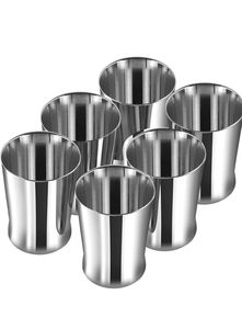 Stainless Steel Tumbler Glass Minimalist Design Reusable Drinking <b>Cup</b> Dishwasher Safe Party Drinkware for Water Juice Coffee - Product Image 5