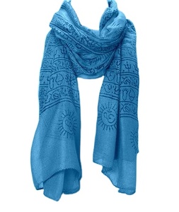 RAM RAM RAM hindu unisex ผ้าพันคอถักนิตติ้งยาวธรรมดาพิมพ์ลายศักดิ์สิทธิ์ผ้าฝ้ายนุ่ม/เส้นใยสังเคราะห์หลากสีสำหรับผู้ใหญ่ - Product Image 1