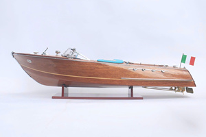 VENTES CHAUDES |   LUXURY SUPER RIVA LAM.BOR.GHI.NI |   Modèle de bateau à moteur italien en bois artisanal pour cadeaux spéciaux |   COLLECTEURS | - Product Image 2