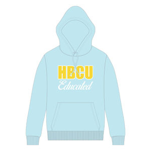Sweat à capuche bleu ciel HBCU avec broderie chenille, logo de la sororité grecque Divine Nine, fierté universitaire, style mode - Product Image 2