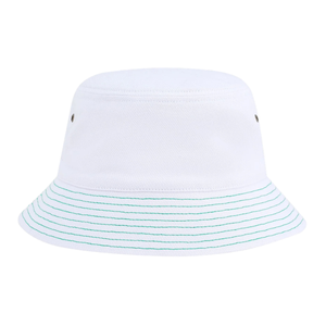 Chapeau Bob AKA Blanc Brodé Léger Unisexe Décontracté Chapeau de Plage Anti-UV en Coton Tendance - Product Image 1