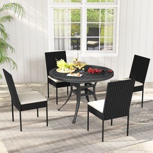 Set di Mobili da Giardino in Vimini PE con 2/4 Cuscini Inclusi per Veranda, Terrazza, Giardino e Cortile - Product Image 3