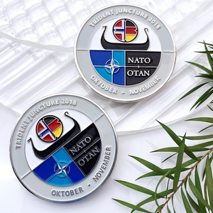 Promocional nuevo recuerdo LOGOTIPO personalizado Aleación de zinc Latón Metal Esmalte Oro antiguo Desafío Monedas personalizadas - Product Image 2