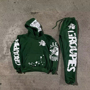 Men's Gym Tracksuit Quick Dry Athletic Set for <b>Running</b> and Workout Customized Color High Quality Hoodies & Sweatshirt Set - Product Image 2