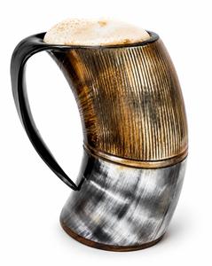 Mug à boire artisanal en corne avec poignée, style traditionnel vintage, vaisselle en bois, mug viking, mug à boire en corne naturelle, corne de buffle - Product Image 5