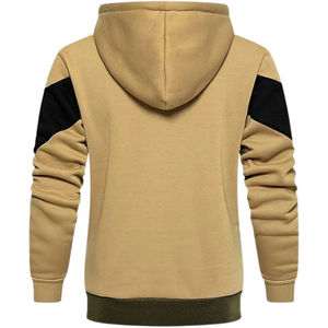 Sweat à capuche streetwear pour homme OEM personnalisé de haute qualité, vierge, zippé, vintage, double couche, délavé à l'acide, effet soleil, usé, avec poches, 100% coton - Product Image 2