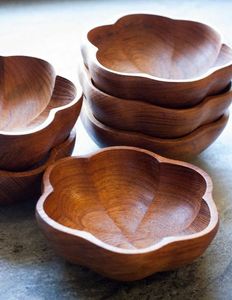 Plats de service modernes en bois de manguier écologiques, design tendance, forme triangulaire, en bois, pour hôtel, restaurant, maison, fête - Product Image 3