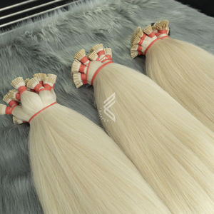 ผมต่อสำหรับ100% ผมสีบลอนด์อ่อนสุด40นิ้ว200กรัมต่อผมมนุษย์ผมดิบ - Product Image 3