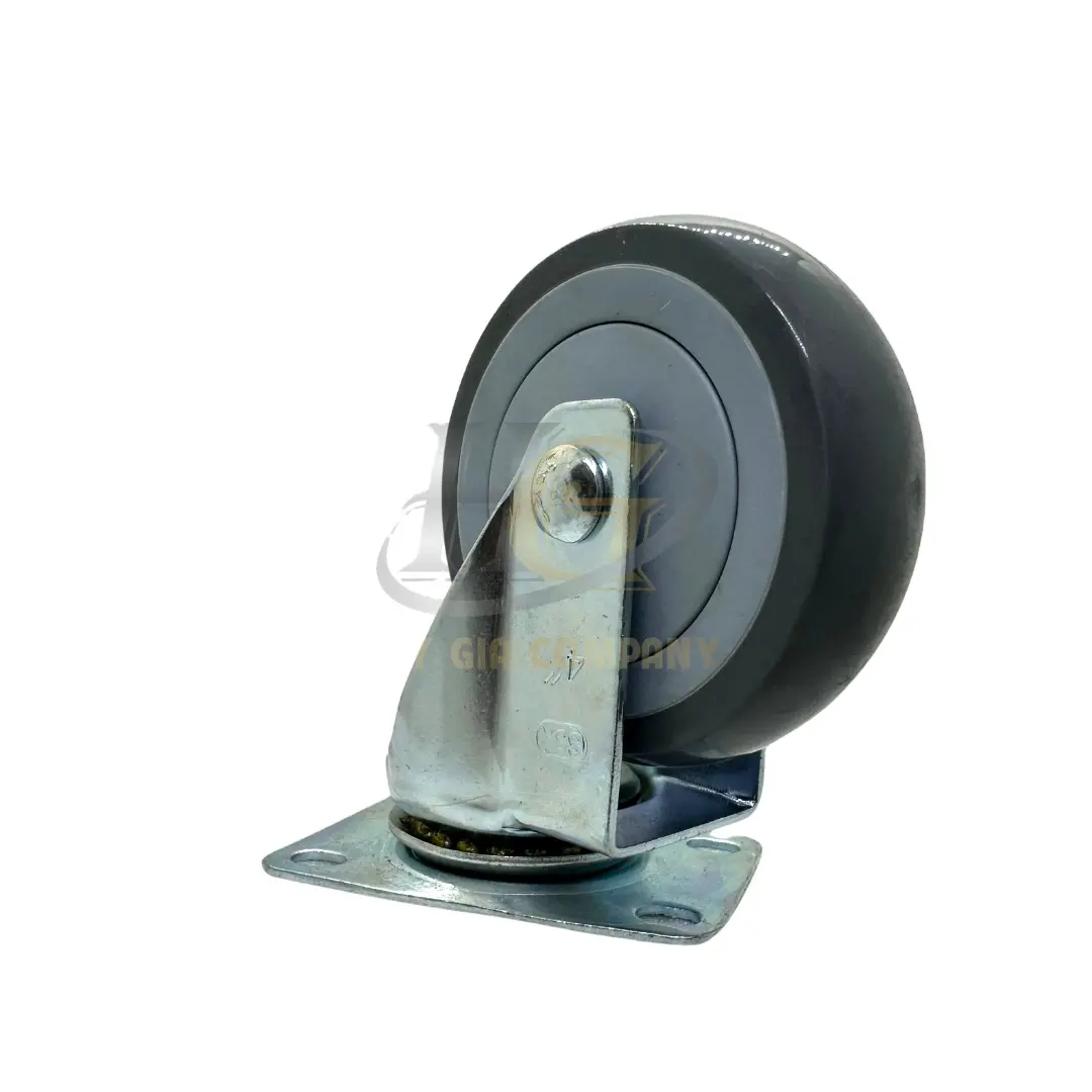 Thermoplastic Rubber size 4 inch Fixed/ Swivel caster used for furniture and equipment from Huy Gia Vietnam factory