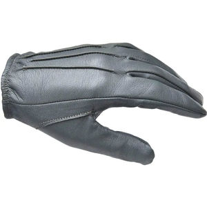 Mitaines d'hiver en cuir beige, à doigts complets, compatibles écran tactile, avec détection de pointe, pour usage quotidien et conduite, paume à grain doux, poignet fendu - Product Image 2