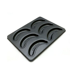 Molde Profesional para Pastel en Forma de Plátano con 6 Cavidades, Letras BANANA en Relieve, Revestimiento Antiadherente de PTFE, Apto para Horno, Libre de BPA, Acero al Carbono - Product Image 2