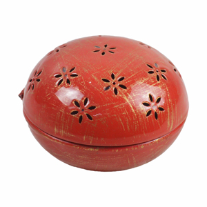 Porta Incienso de Metal Rojo Hecho a Mano, el Mejor Diseño de Quemador de Incienso para Aromatizar el Hogar y Decorar la Mesa, Uso Religioso, Precio Bajo - Product Image 1