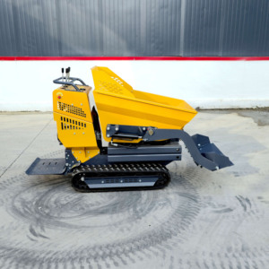 Free Shipping Gasoline Tracked Dumper Factory Mini Dumper Truck 500KG Self-loading Hydraulic Mini Track <strong>Garden</strong> Dumper - Product Image 5