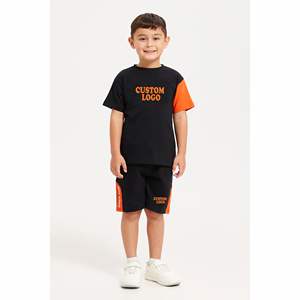 Ensemble de shorts à manches courtes imprimés personnalisés pour enfants - Motif imprimé uni - Ensemble de vêtements confortables pour enfants - Product Image 5