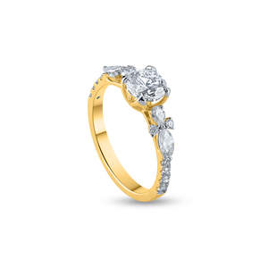 Cinco piedras oro amarillo fino - Product Image 3