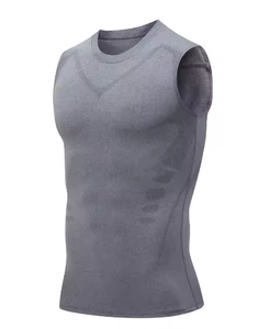 Manufacturer <b>Men</b> Gym Sport Lightweight Breathable Sportswear Running Singlet Basketball <b>Vest</b> tank Top Muscle Athletic Shirt - Product Image 3