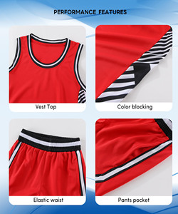 Latest Design Basketball Uniform <b>Set</b> Sublimation Printed Team Wear Wholesale High Quality Custom Logo Basketball Uniform - Product Image 5