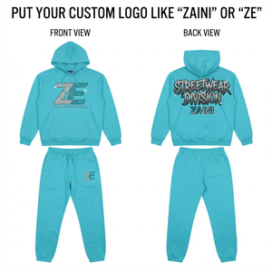 ชุดเซ็ตแทรคสูทผู้ชาย ZAINI 350 กรัม ผ้าฝ้ายฟลีซ 100% สีส้มไหม้ สไตล์สตรีทแวร์สำหรับฤดูหนาว พร้อมฮู้ดดี้และกางเกงจ็อกเกอร์ ปักลายเชนิลล์ด้านหน้าแบบกำหนดเองได้ - Product Image 1