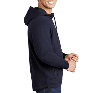 Sudadera con capucha y bolsillo con cremallera para hombre – Azul marino - Product Image 1